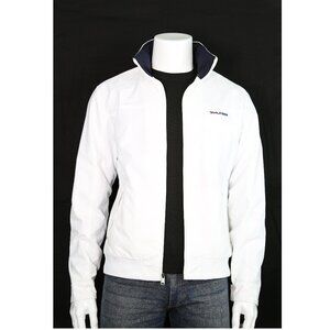 NWT Tommy Hilfiger Men's Windbreaker Yacht Jacket Water Resistant White $139